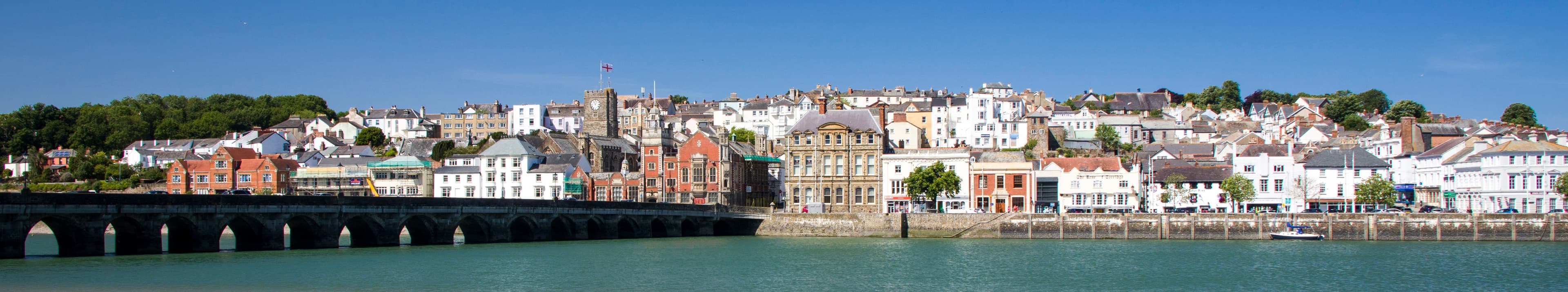 Panoramic view of Bideford from East-the-Water